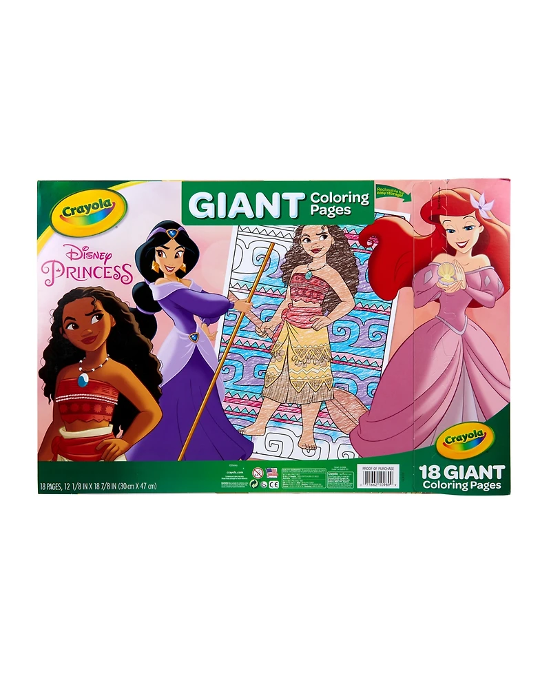 Crayola Giant Coloring Princess Pages, Pack of 4