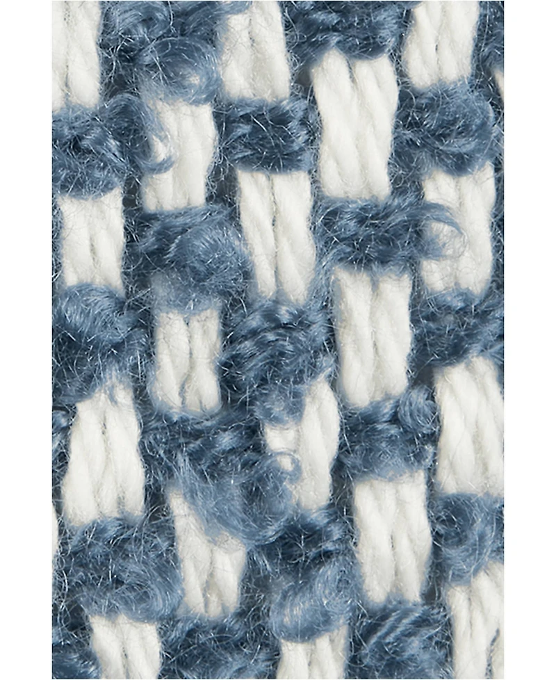Lands' End Color Block Throw Blanket