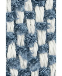 Lands' End Color Block Throw Blanket