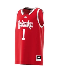 Adidas Big Boys and Girls 1 Scarlet Nebraska Huskers Swingman Jersey