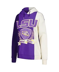 Women's Gameday Couture Purple Lsu Tigers Hall of Fame Colorblock Pullover Hoodie