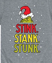 The Grinch Big Boys Stink Stank Stunk Graphic Tee