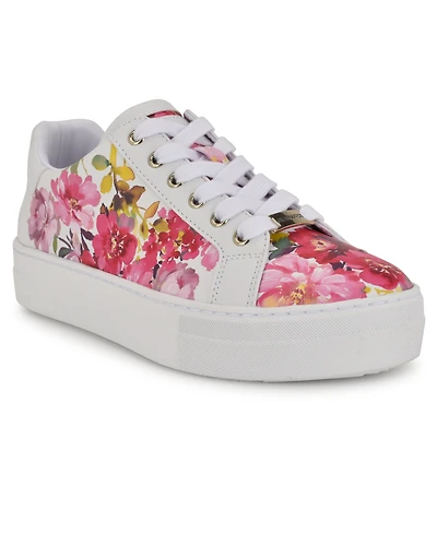 Nine West Women's Gatspy Lace-Up Platform Sneakers