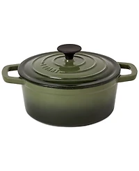 Smith and Clark Green Gradient 3-Quart Enameled Cast Iron Dutch Oven