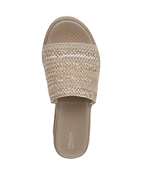 LifeStride Women's Breezy Washable Slide Wedge Sandals