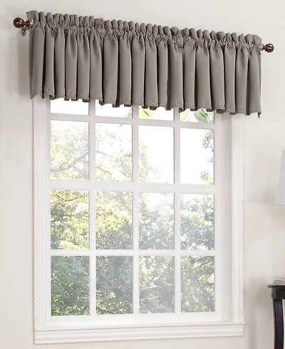 Grant Room Darkening Rod Pocket Curtain Valance
