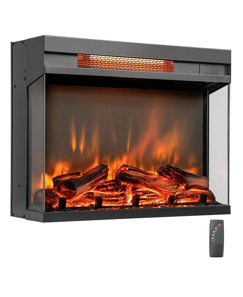 Sugift 23-inch 3-Sided Electric Fireplace Insert with Remote Control