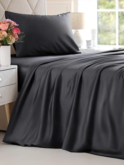 Rayon from Bamboo 4 Piece Deep Pocket Cooling Sheet Set - Twin Emerald Green