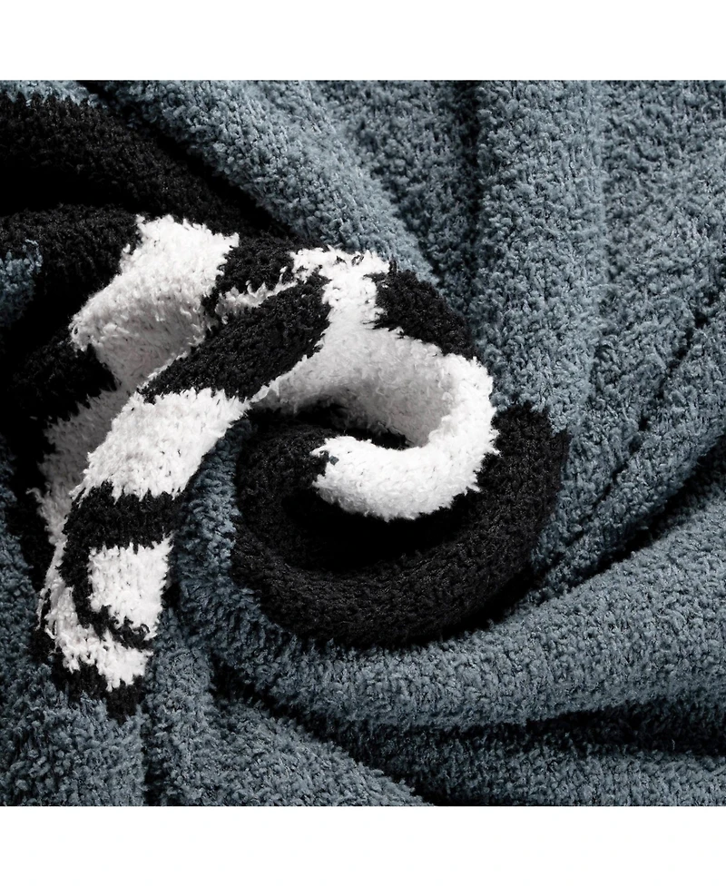 Saturday Park Disney Mickey Mouse Faces Feather Knit Fluffy 50x60 Throw Blanket