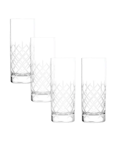 Stolzle Lausitz Club Highball Glasses, Set of 4