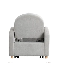 Serta 35.2" Polyester Toluca Convertible Chair