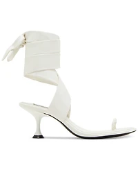 Steve Madden Women's Symone Lace-Up Kitten-Heel Sandals
