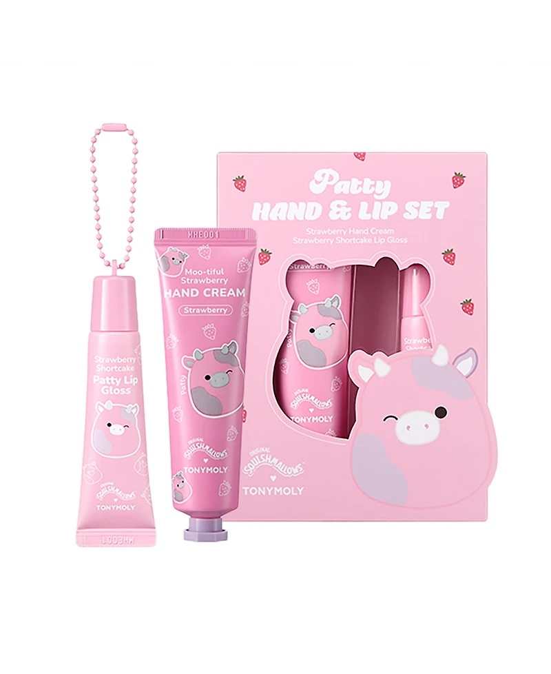 Tonymoly Squishmallow 2-Pc. Patty Hand & Lip Set