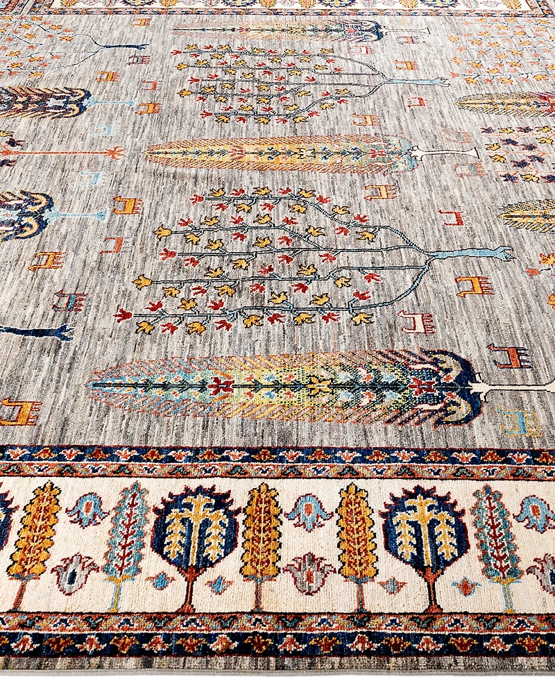 Adorn Hand Woven Rugs Tribal M1999 8'3"x9'8" Area Rug