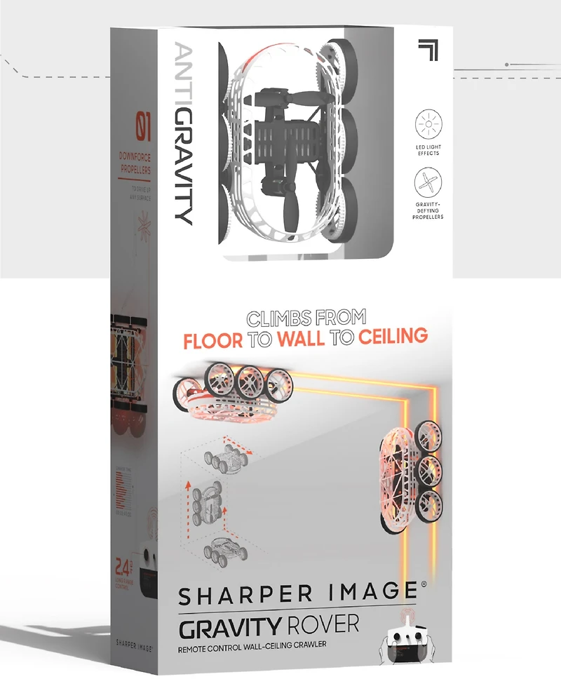 Sharper Image Remote Control Gravity Rover Wall-Ceiling Crawler