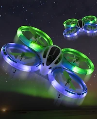 Sharper Image 2.4GHz Rc Glow Up Stunt Drone with Led Lights