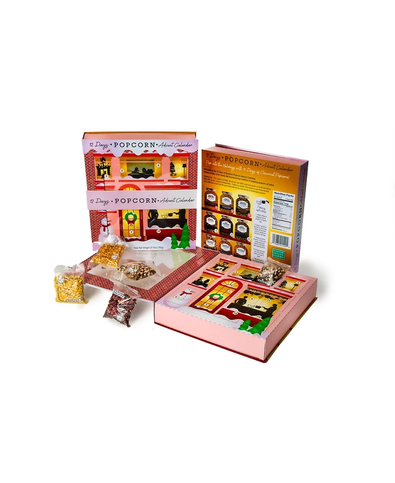 Wabash Valley Farms 12 Days of Popcorn Advent Calendar Book, 12 Piece