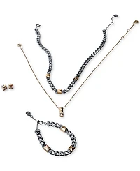 Tommy Hilfiger Two-Tone Studded Chain Bracelet