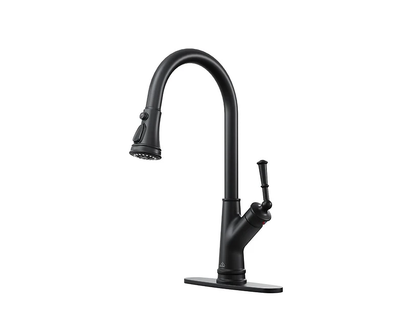 Casainc Single-Handle Pull-Down Kitchen Faucet Single Hole Faucet 1.8 Gpm