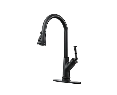 Casainc Single-Handle Pull-Down Kitchen Faucet Single Hole Faucet 1.8 Gpm