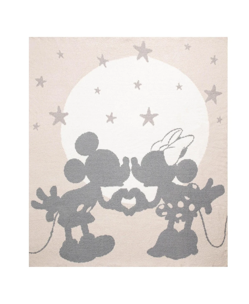 Saturday Park Disney Mickey and Minnie Love Feather Knit Fluffy 50x60 Throw Blanket