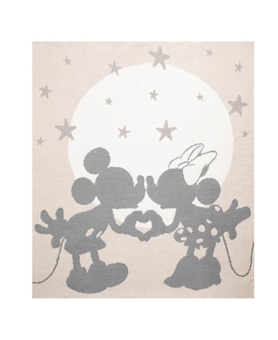 Saturday Park Disney Mickey and Minnie Love Feather Knit Fluffy 50x60 Throw Blanket