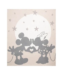 Saturday Park Disney Mickey and Minnie Love Feather Knit Fluffy 50x60 Throw Blanket