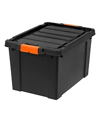 Iris Usa 19 Gal. Plastic Storage Bins with Lids, Latching Totes, Heavy Duty Containers