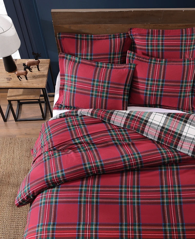 Levtex Spencer Plaid Flannel -Pc. Duvet Cover Set