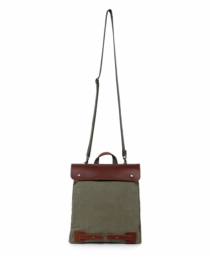 Tsd Brand Cooper Convertible Canvas Backpack