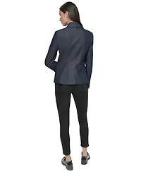 Dkny Jeans Women's Double-Breasted Denim Blazer - DDN