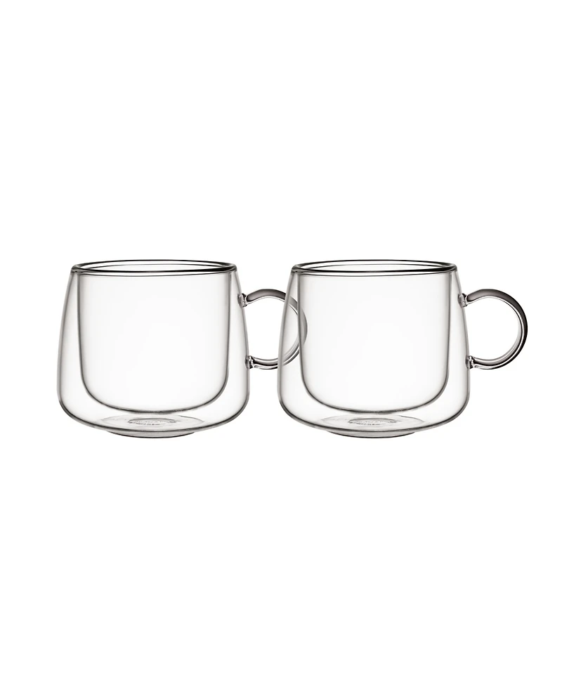 Villeroy & Boch Artesano Hot Cold Beverages Large Insulated Coffee Glass, Set of 2