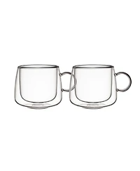Villeroy & Boch Artesano Hot Cold Beverages Large Insulated Coffee Glass, Set of 2