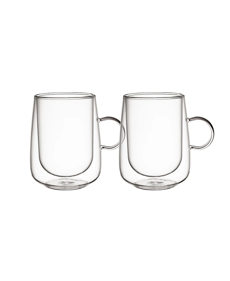 Villeroy & Boch Artesano Hot Cold Beverages Small Insulated Latte Glass, Set of 2