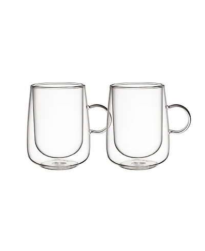 Villeroy & Boch Artesano Hot Cold Beverages Small Insulated Latte Glass, Set of 2