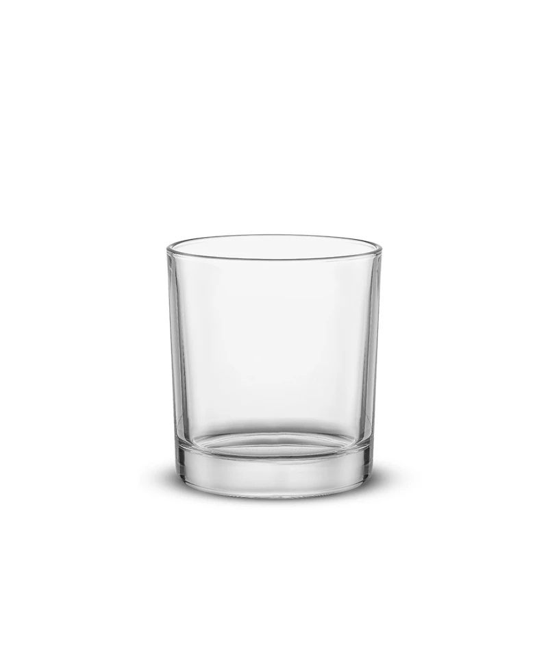 JoyJolt Alain Drinking Glasses Highball Double Old Fashion Glass Drinkware, Set of 8
