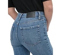 Dkny Jeans Women's High-Rise Classic Cuffed Straight-Leg