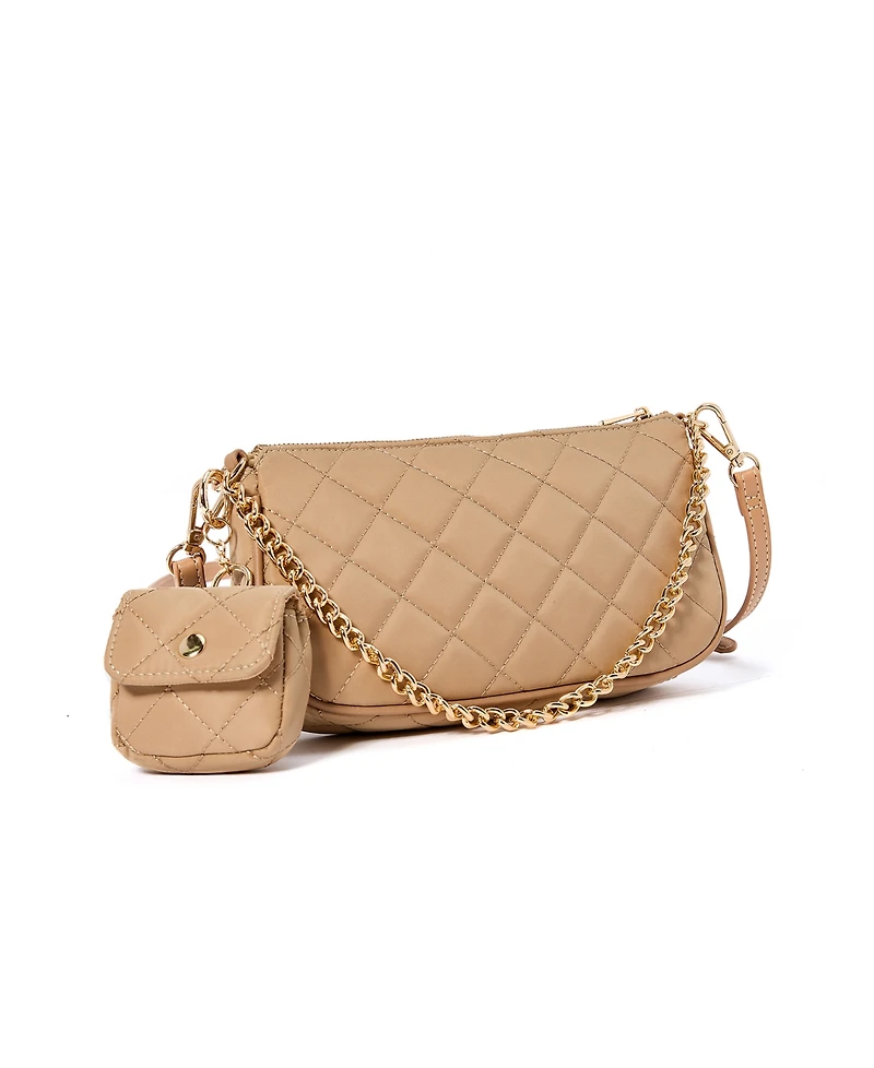Like Dreams London Quilted Chain Crossbody Bag