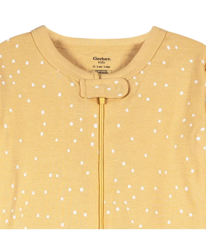 Gerber Baby Boys Snug Fit Footed Pajamas, 2-Pack, Safari