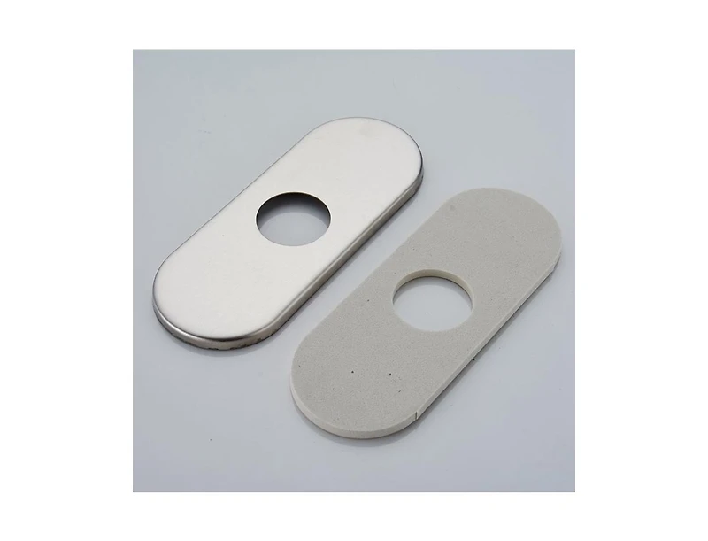 Greenspring 6 Inch Bathroom Vanity Sink Faucet 4" Hole Cover Deck Plate Escutcheon Brushed Nickel