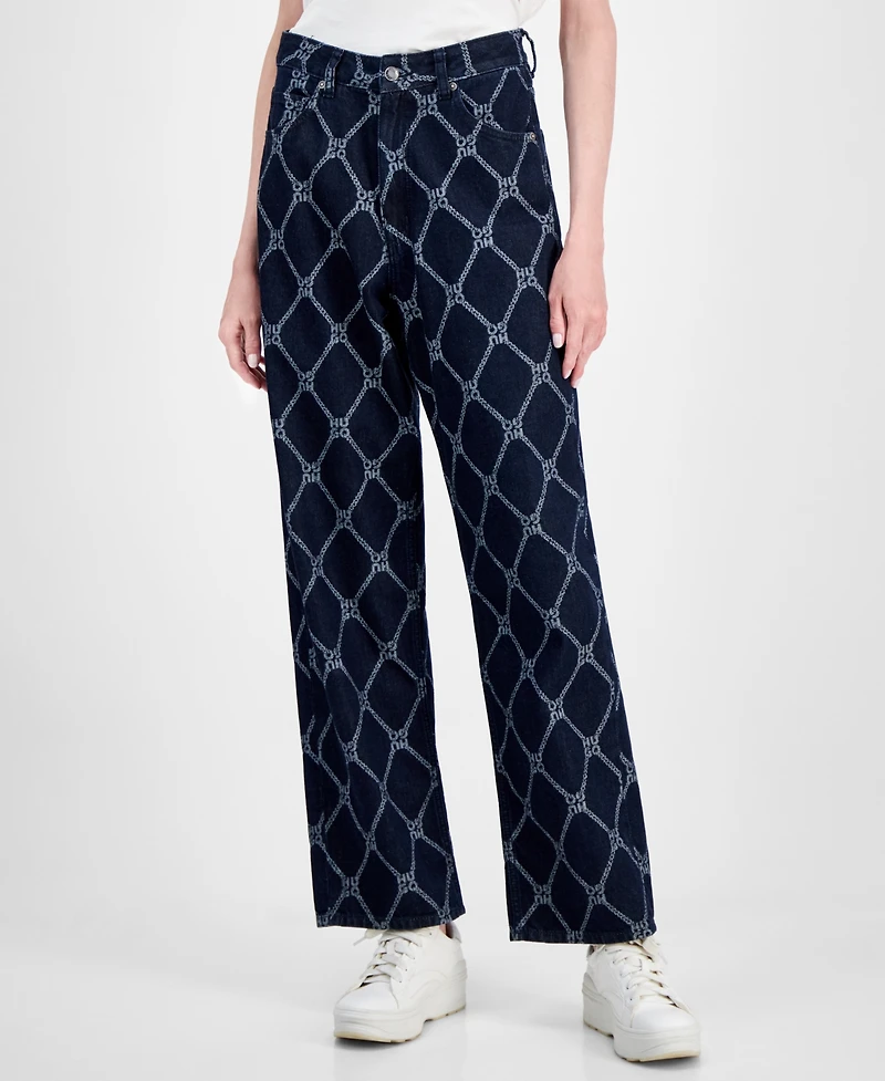 Hugo Women's Chain-Print Jeans