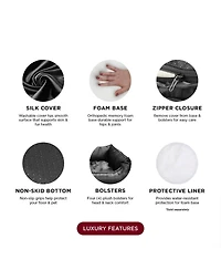 Calming Dog Bed with Mulberry Silk – Soft, Washable & Hypoallergenic