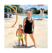 Calypsa Women's Maya Tankini Swim Top With Removable Cups