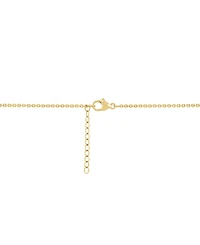 Grown With Love Emerald (1-1/2 ct. t.w.) & Lab Diamond (1 Fancy 18" Pendant Necklace 14k Gold (Also Ruby S