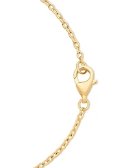 Amethyst (2-1/5 ct. t.w.) & White Topaz (1/4 Square Glitter Texture 18" Pendant Necklace 14k Gold-Plated Sterling Silver (Also Citrine