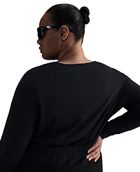 Nike Plus Size Sportswear Club Long-Sleeve T-Shirt