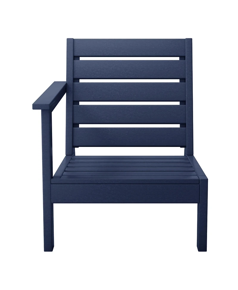 Outdoor Patio Hdpe Deep Seating Sectional Loveseat