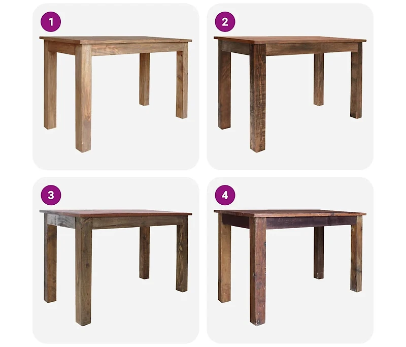 vidaXL Dining Table Solid Mahogany Wood 47.2"x23.6"x30.3"