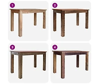 vidaXL Dining Table Solid Mahogany Wood 47.2"x23.6"x30.3"