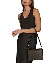 Donna Karan New York Jericho Flap Shoulder with Sculpted Hardware